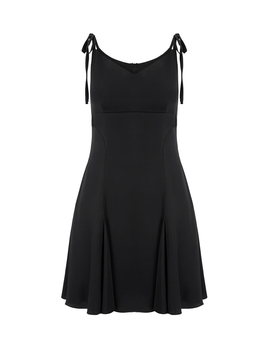 BORA AKSU Women's Acetate Bow-Embellished Slip Dress