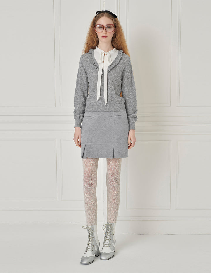 BORA AKSU A-Line Pleated Mini Skirt