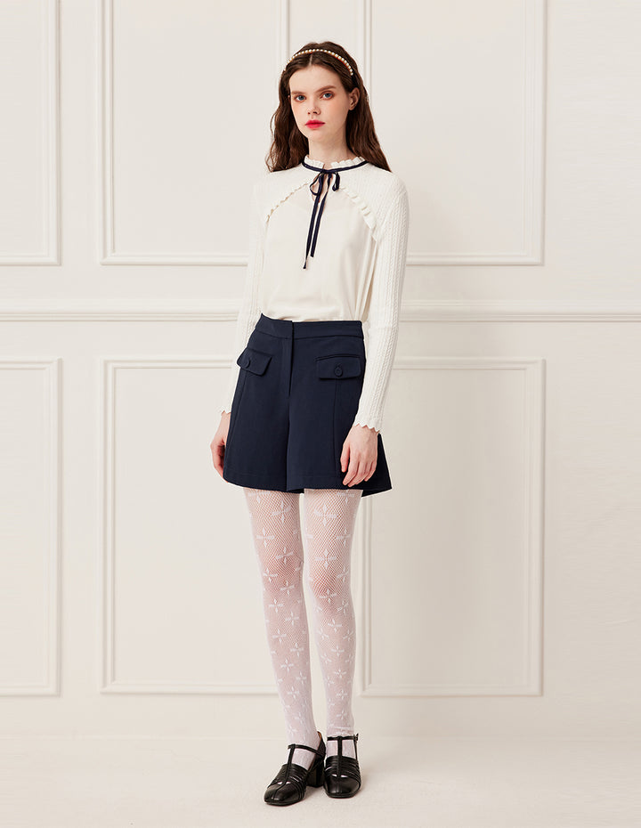 BORA AKSU Modern Mini Shorts with Pockets