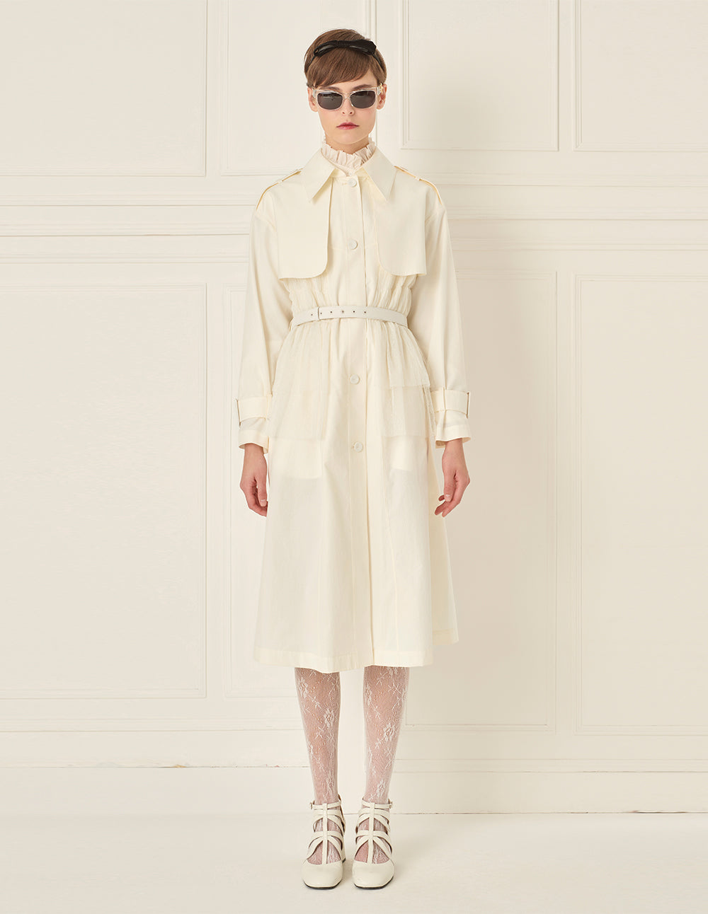 BORA AKSU Mesh Patchwork Windbreaker