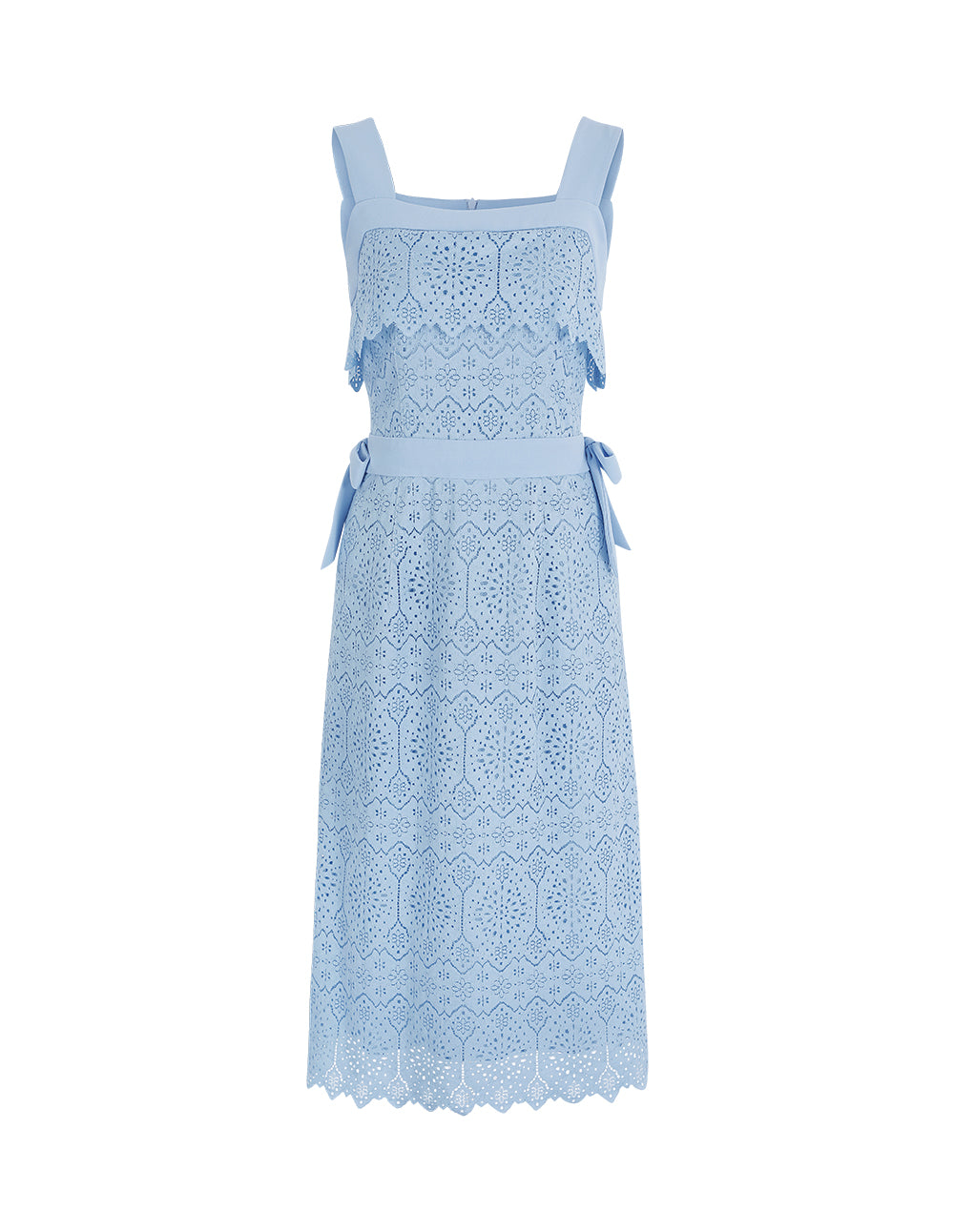BORA AKSU Bow-Embellished Lace Slip Dress