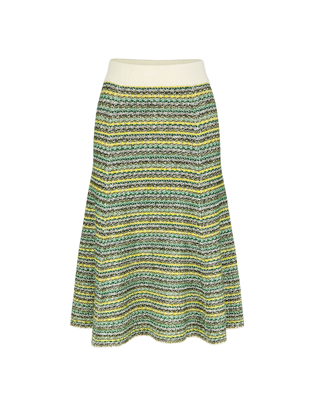 BORA AKSU knee-Length Mixed Tweed A-Line Skirt