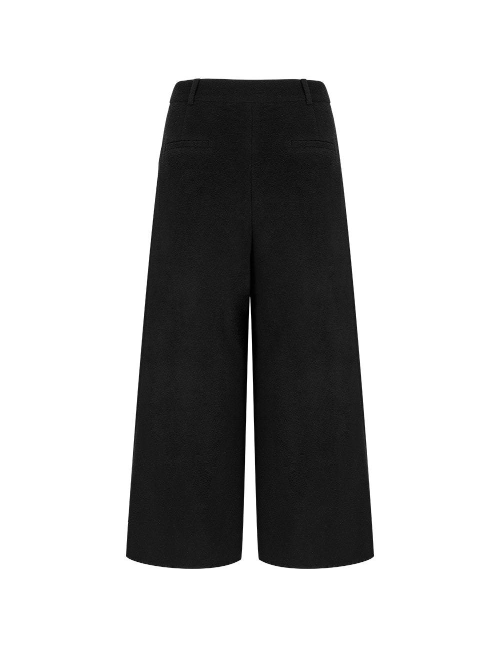 BORA AKSU Black Straightted Wide-Leg Wool Trousers
