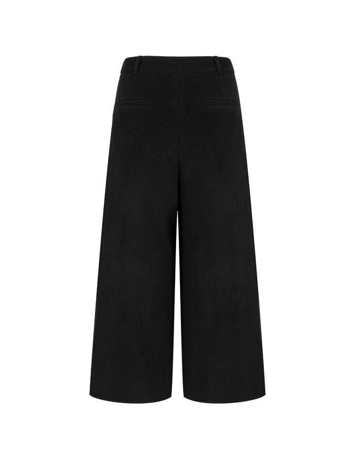 BORA AKSU Black Straightted Wide-Leg Wool Trousers