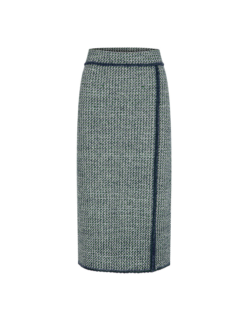 BORA AKSU 1/3 Split Slit Knitted Knee-Length Straight Skirt
