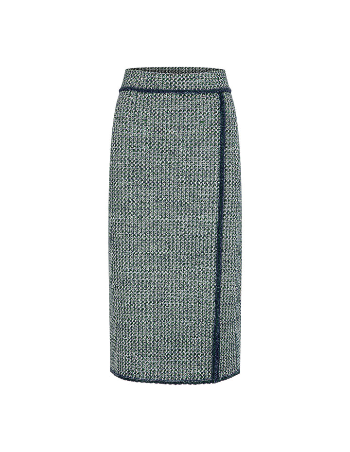 BORA AKSU 1/3 Split Slit Knitted Knee-Length Straight Skirt