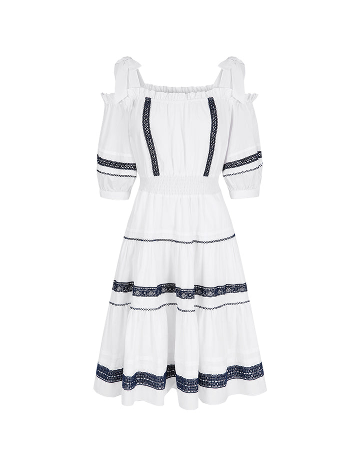 BORA AKSU Puff Sleeve Lace Dress