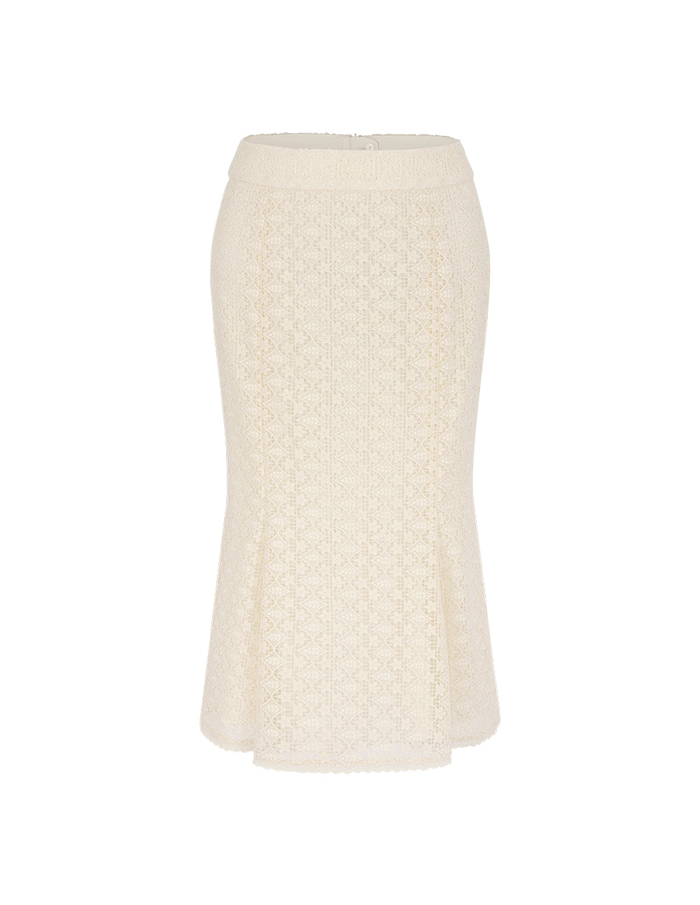 BORA AKSU Lace Knee-Length Fish Tail Skirt