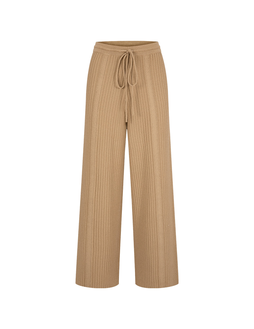 BORA AKSU Coffee-Colored Loose Wool Simple Straight Leg Pants