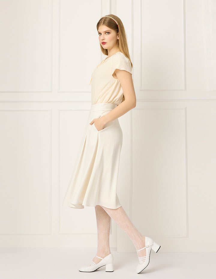 BORA AKSU A-Line Pleated Knee-Length Skirt