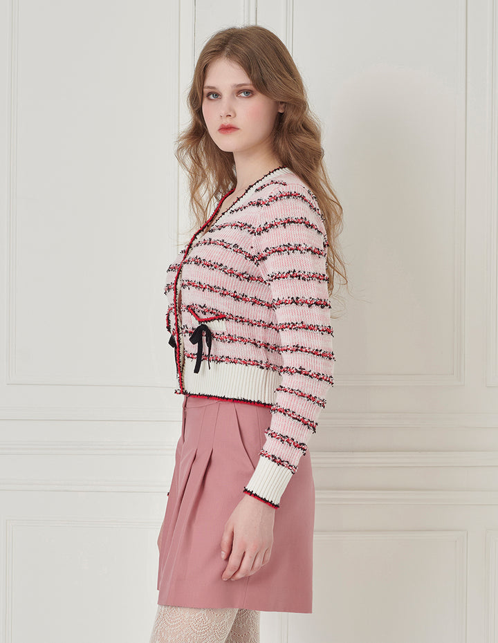 BORA AKSU Pleated Wool Buckle Shorts