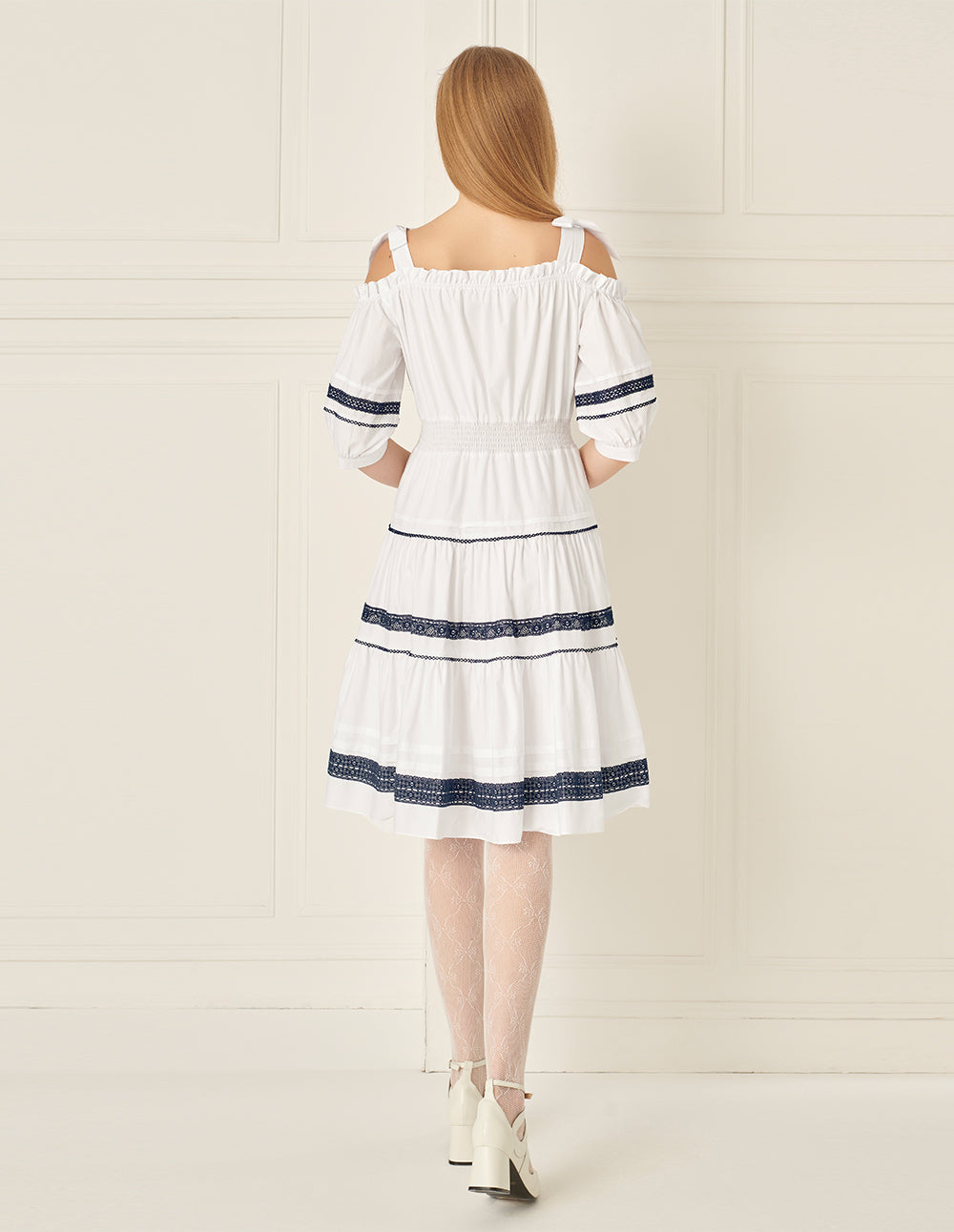 BORA AKSU Puff Sleeve Lace Dress