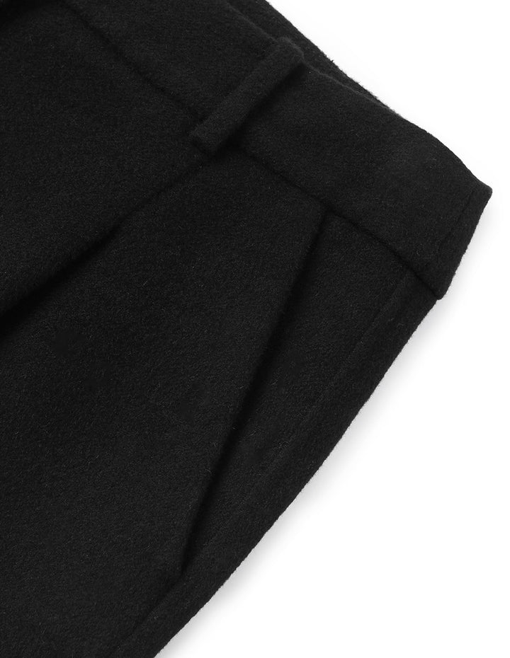 BORA AKSU Black Straightted Wide-Leg Wool Trousers