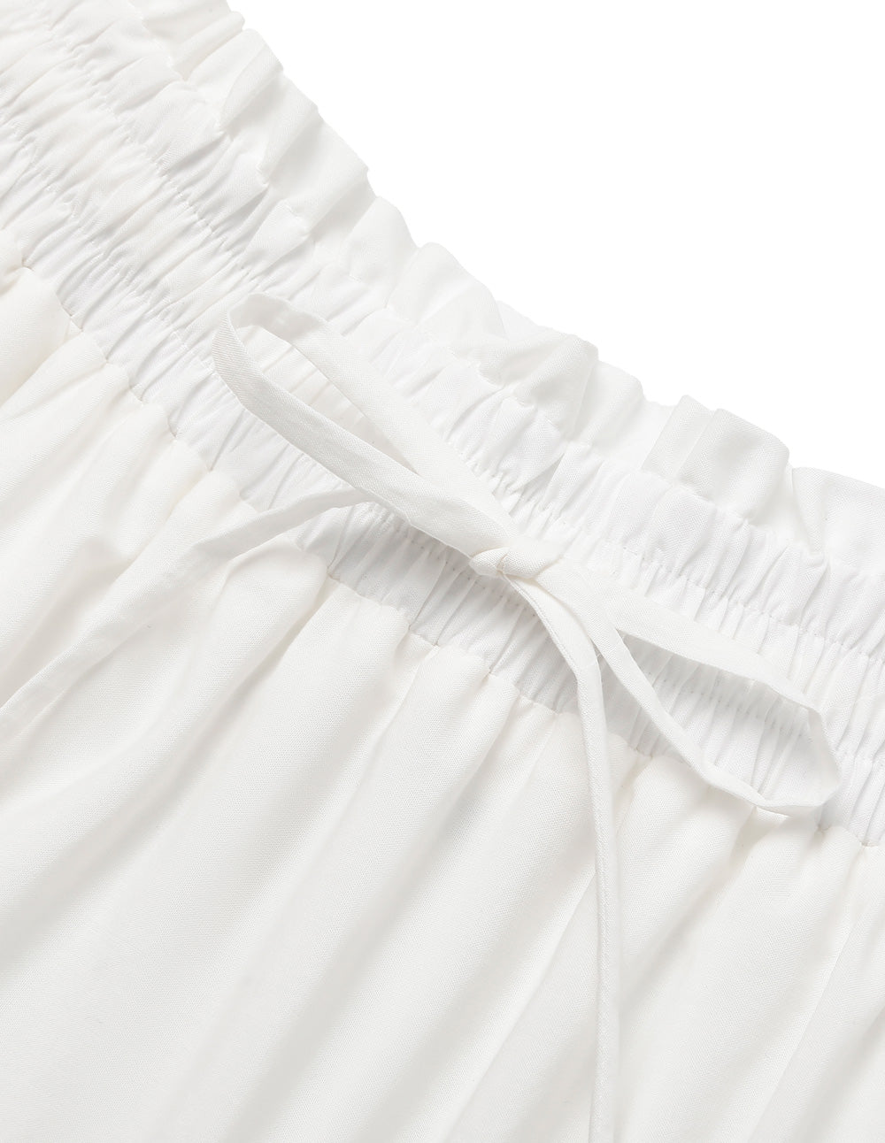 BORA AKSU Cinched Waist & Drawstring Pleated Knee-Length Skirt