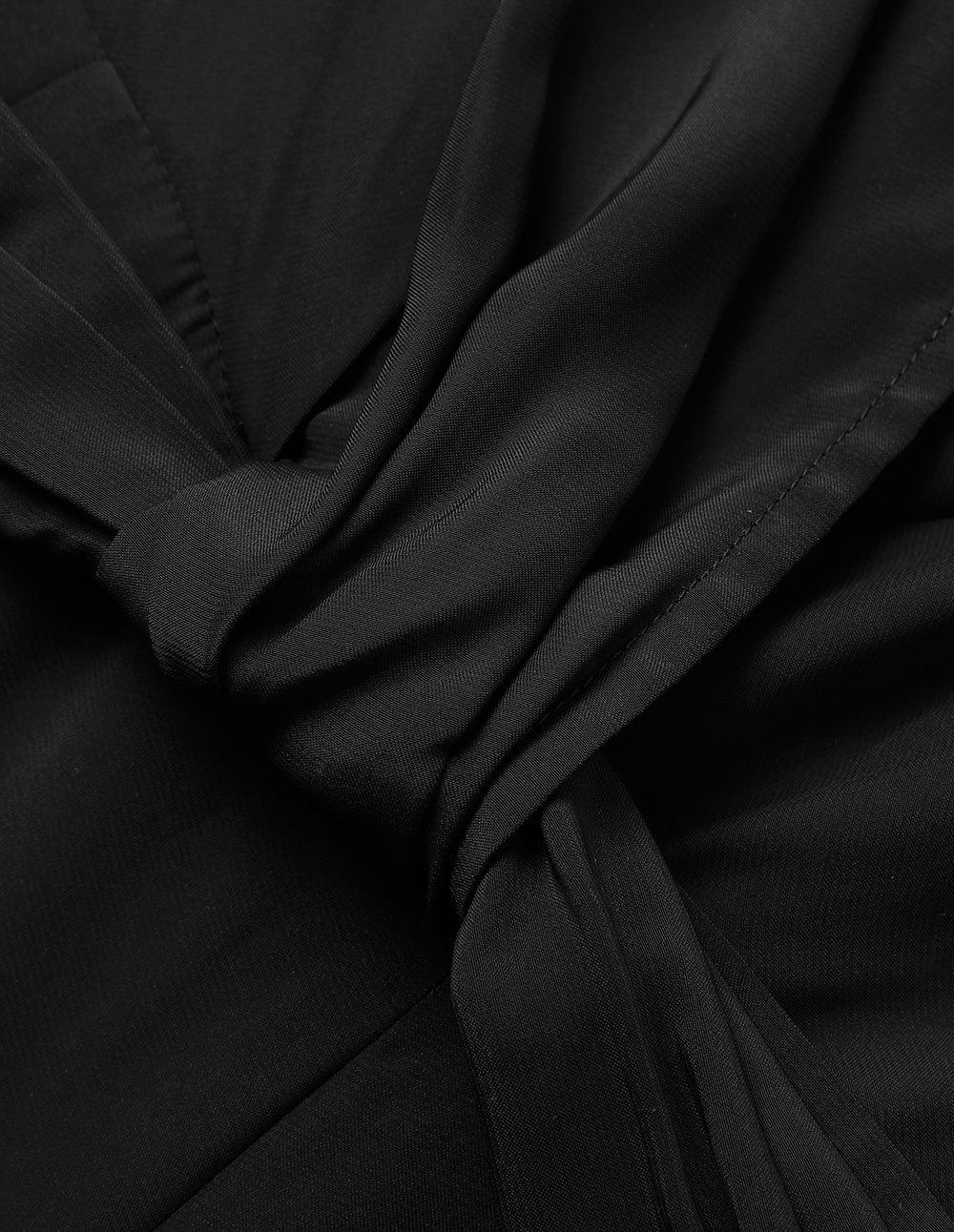 BORA AKSU Puff Sleeve Twist Waist Dress