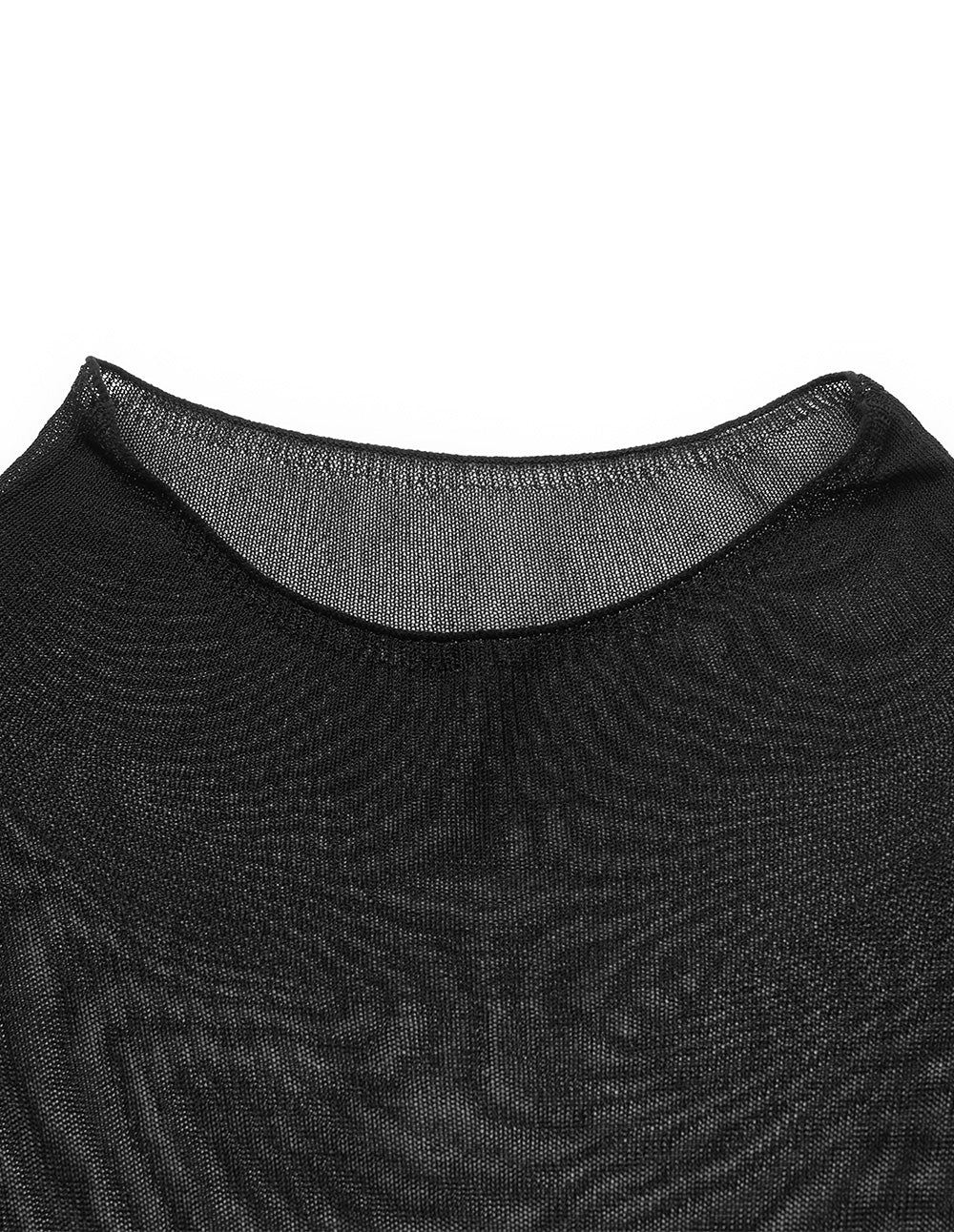 BORA AKSU Stacked Stand Collar Short Sleeve Color Block Knit Top