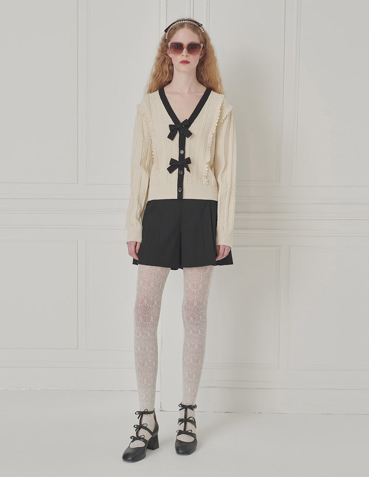 BORA AKSU Pleated Small A-Hem Shorts