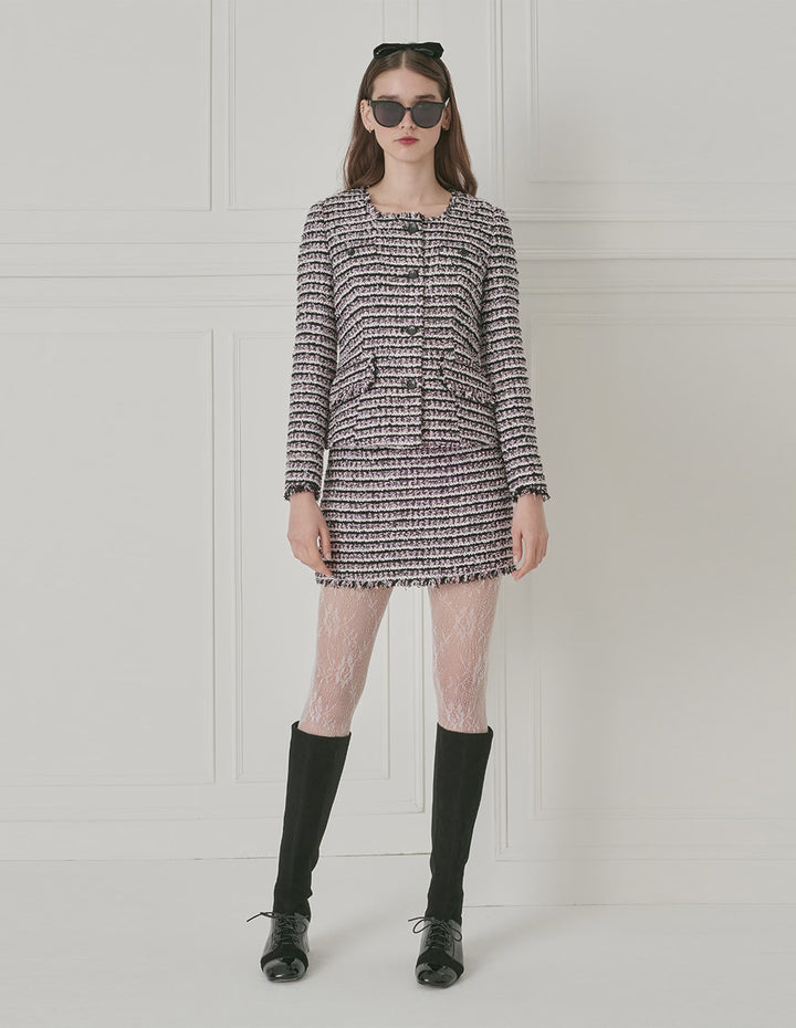 BORA AKSU Vintage Melange Tweed Tweed Skirt