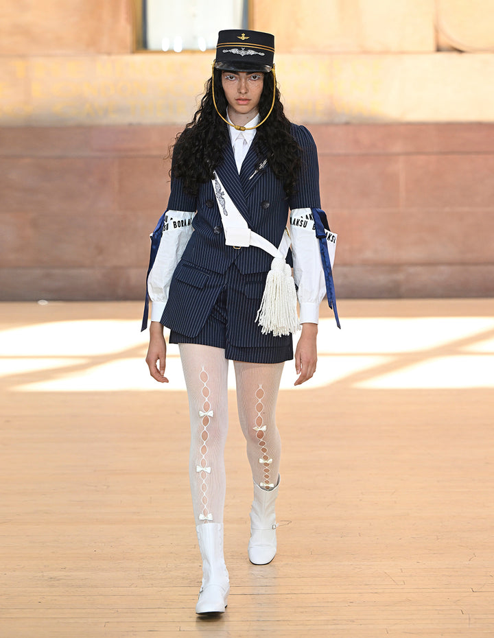 BORA AKSU Puff Sleeve Cropped Blazer