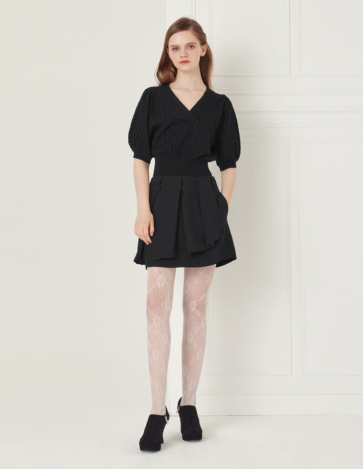 BORA AKSU pleated detail mini skirt