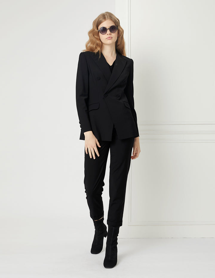 BORA AKSU BLACK HIGH-WAISTED SKINNY PANTS