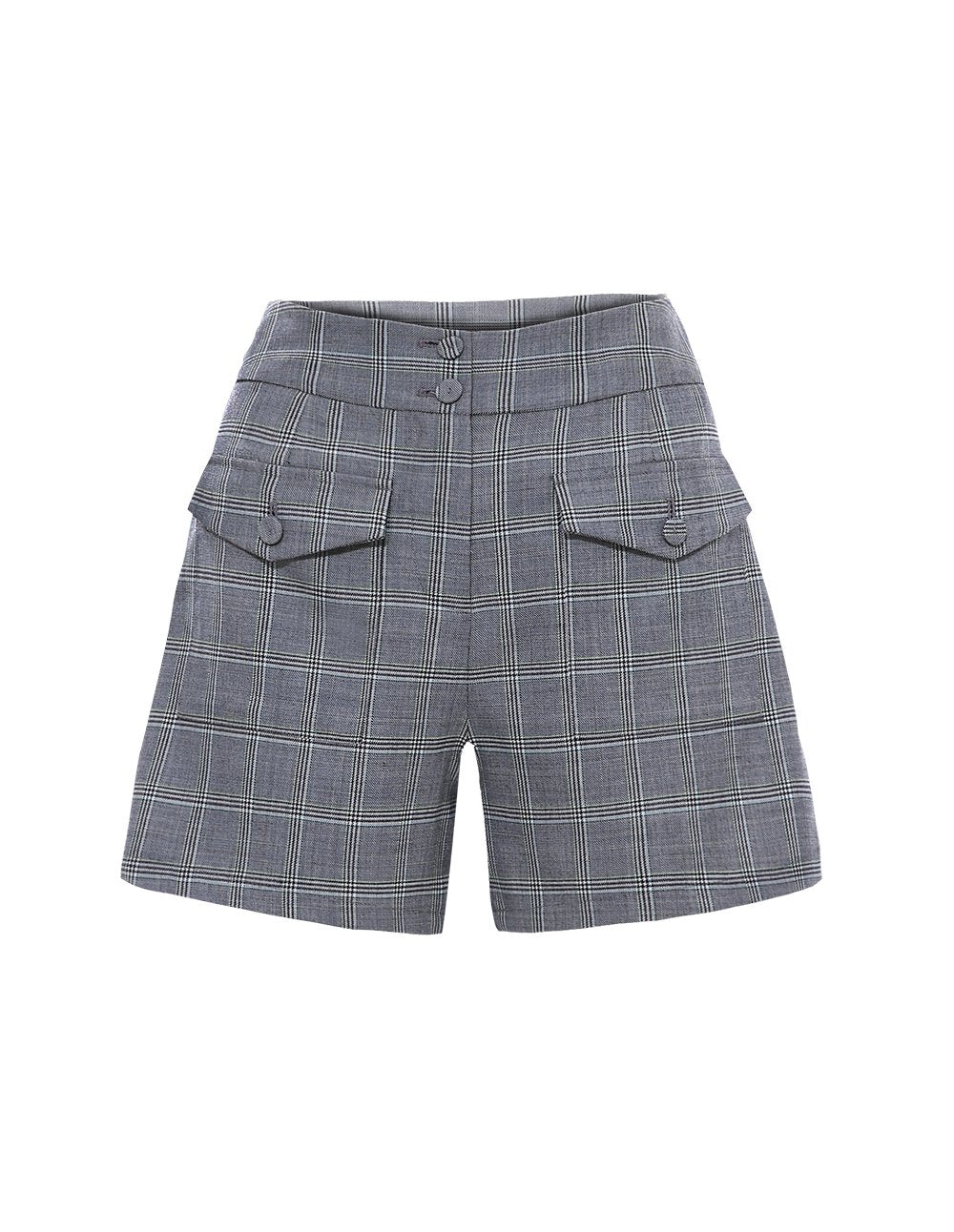 BORA AKSU Plaid Pattern Double Pocket Slim Fit Shorts