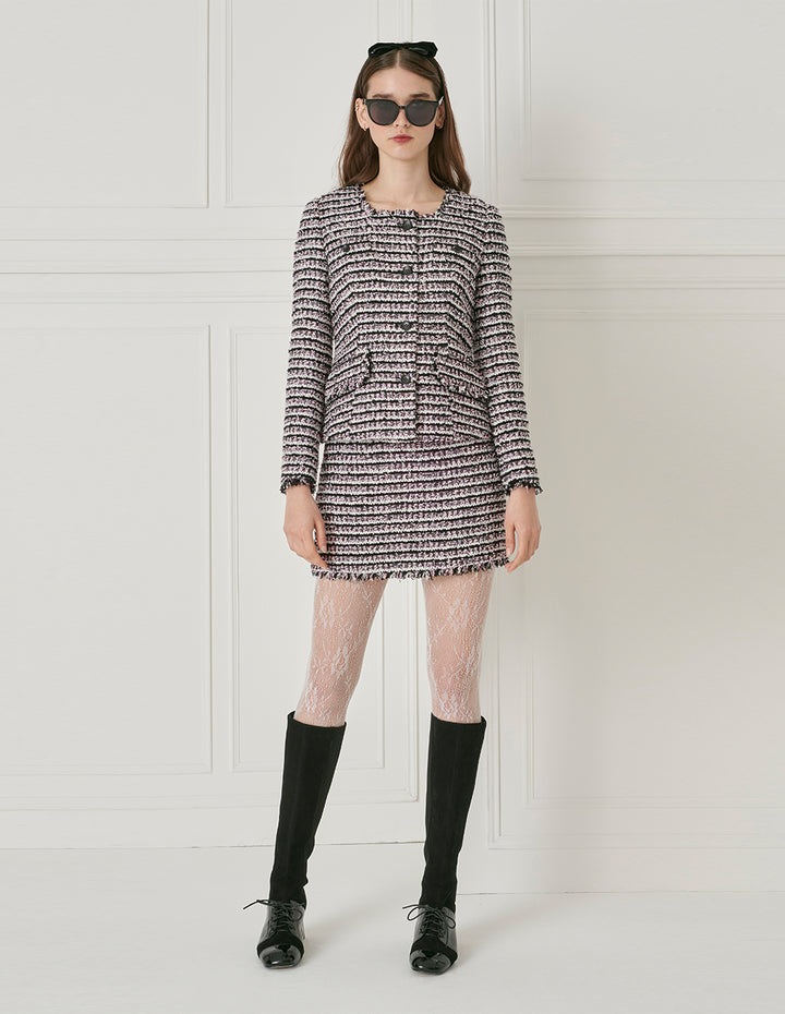 BORA AKSU Vintage Melange Tweed Tweed Skirt