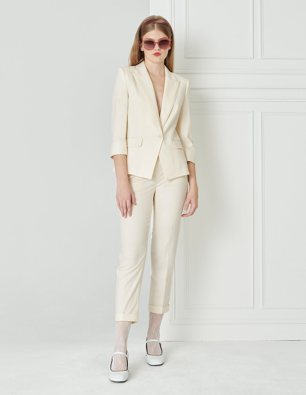 BORA AKSU Simple Cuffed Slim-Fit Trousers