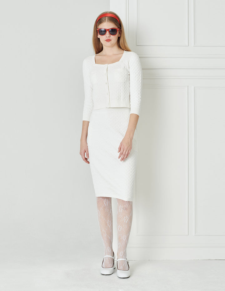 BORA AKSU Elegant And Versatile Mid-Length Knitted Skirt