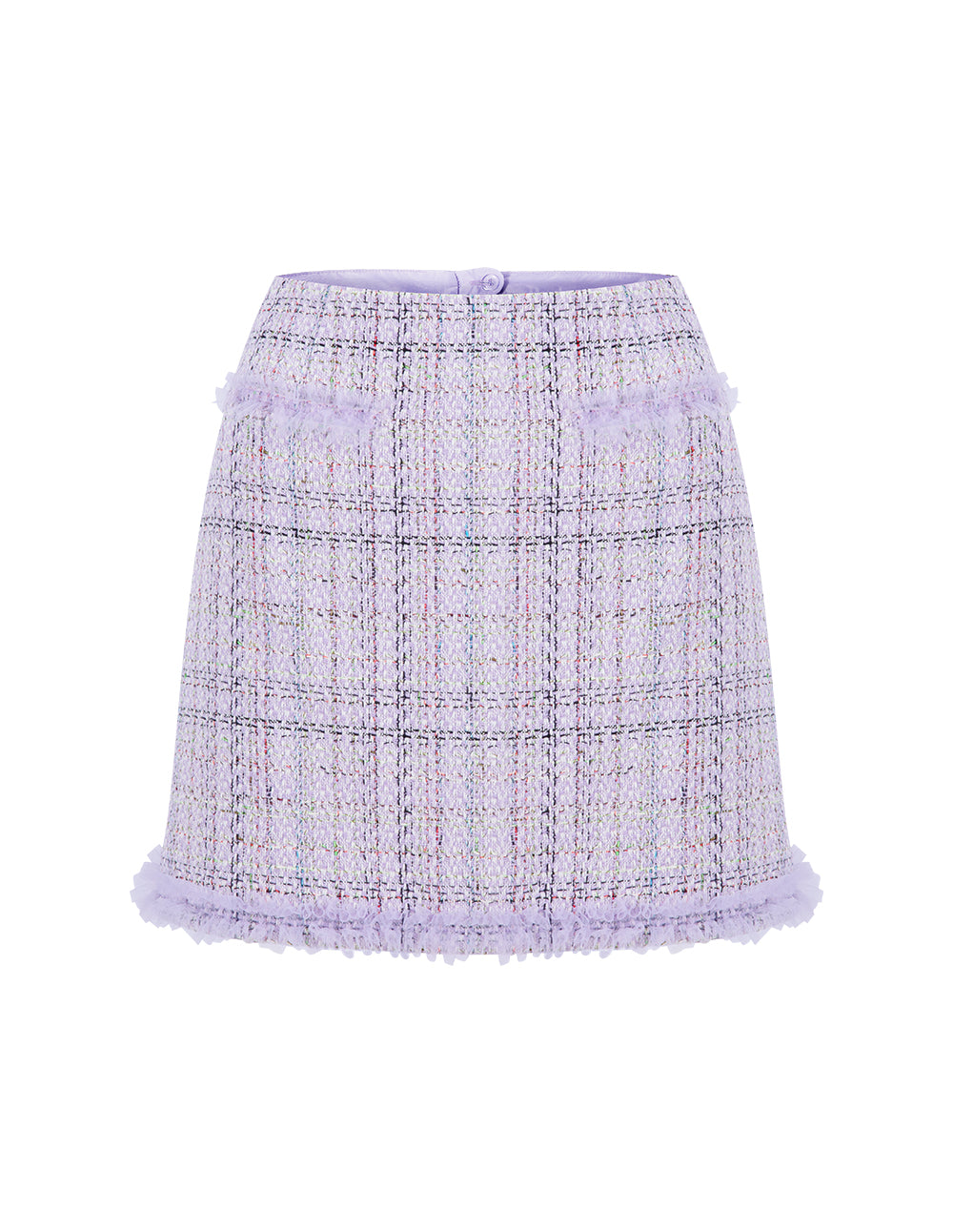 BORA AKSU Sweet Lilac Tweed Suit Skirt