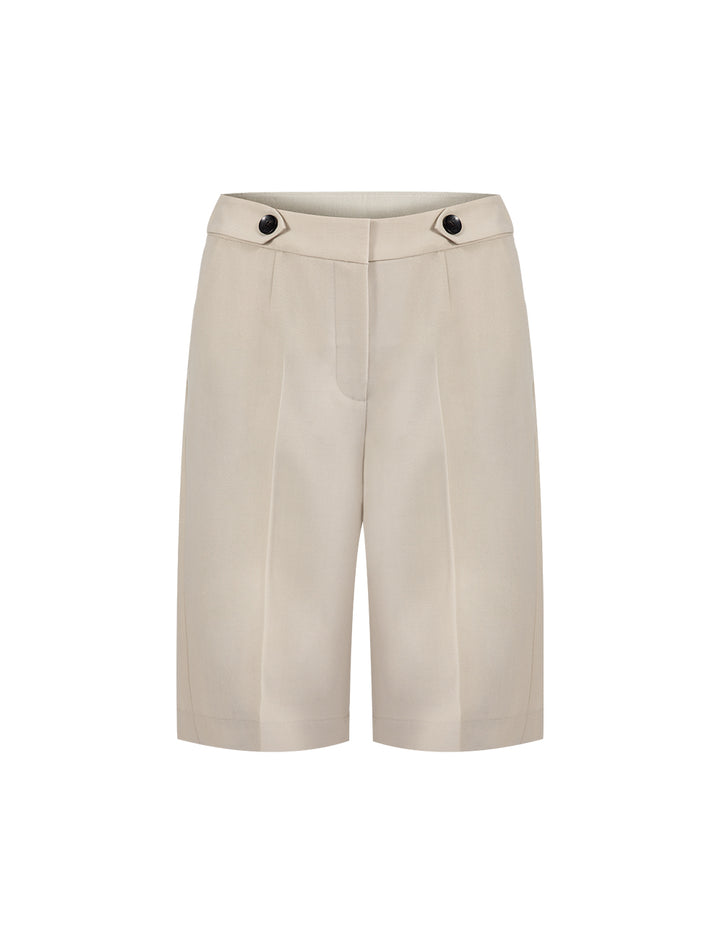 BORA AKSU Apricot Cropped Suit Shorts