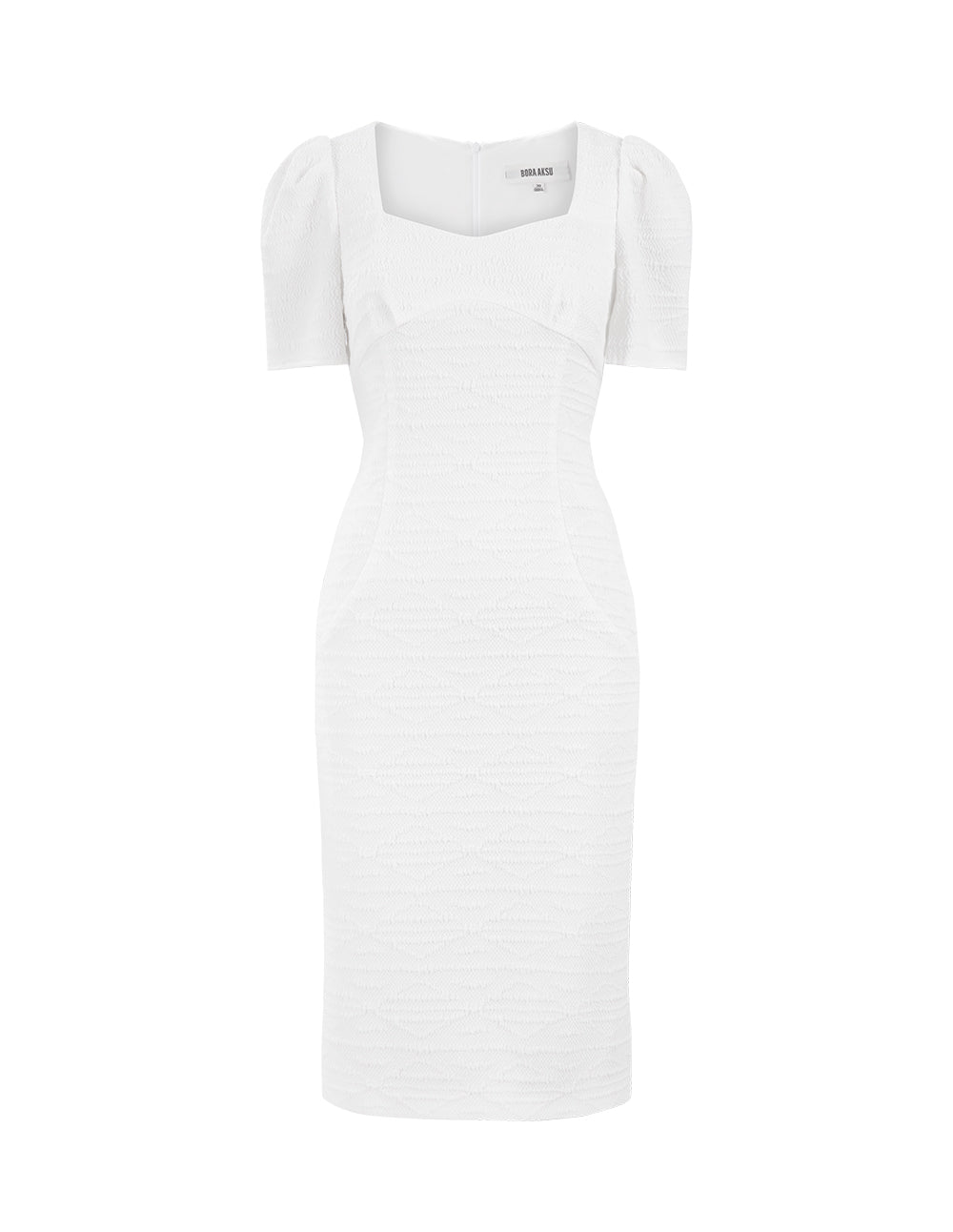 BORA AKSU French-Style Simple Diamond Collar Knitted Dress