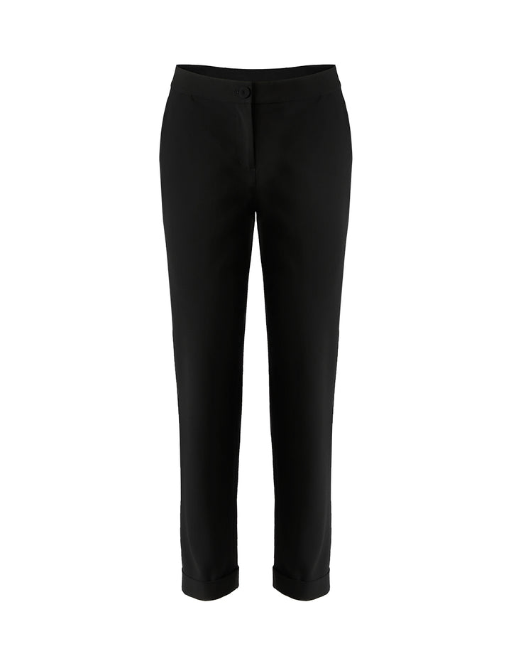 BORA AKSU BLACK HIGH-WAISTED SKINNY PANTS
