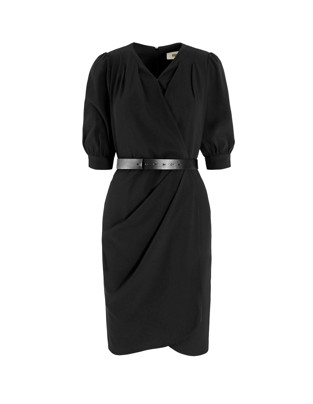 BORA AKSU Asymmetrical Belted Wrap Dress