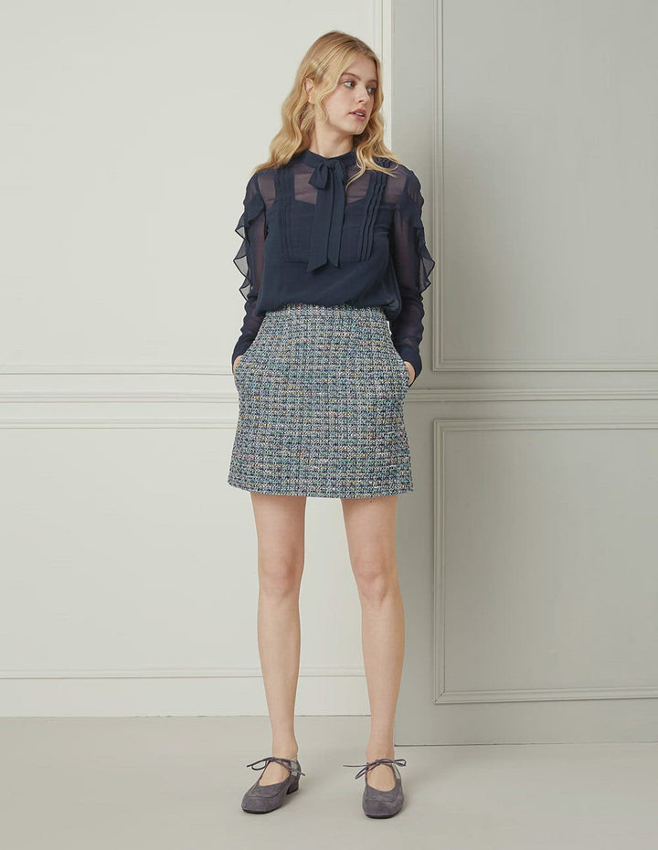 BORA AKSU Tweed Mini Skirt