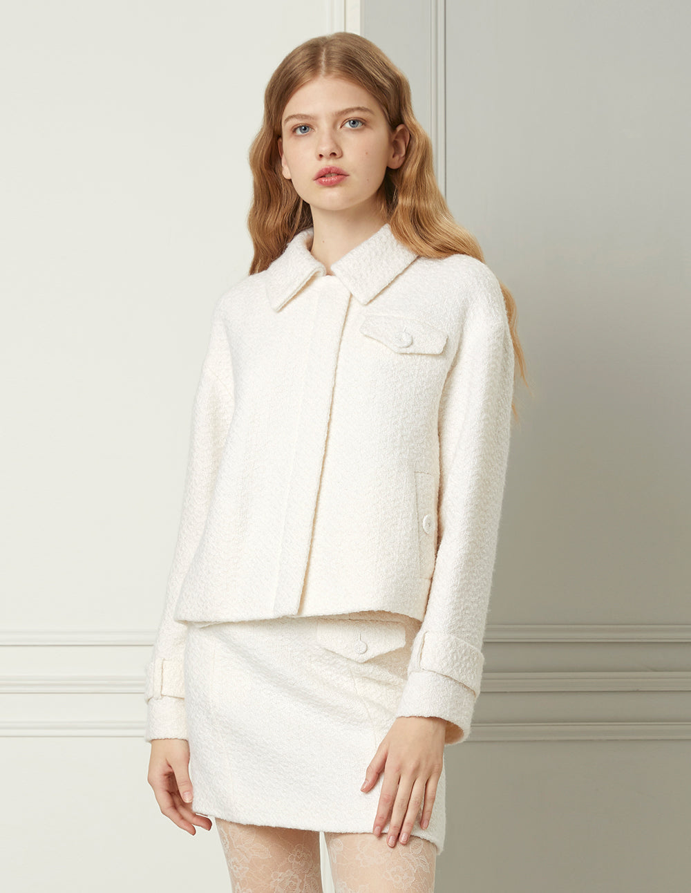 BORA AKSU Flap Pocket A-Line Mini Skirt