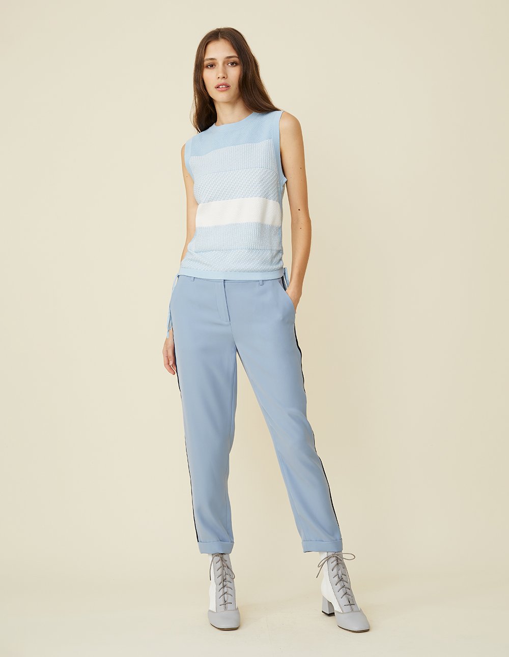 BORA AKSU Mid-Rise Cropped Trousers