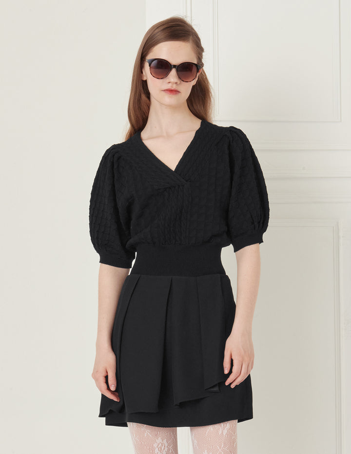 BORA AKSU pleated detail mini skirt