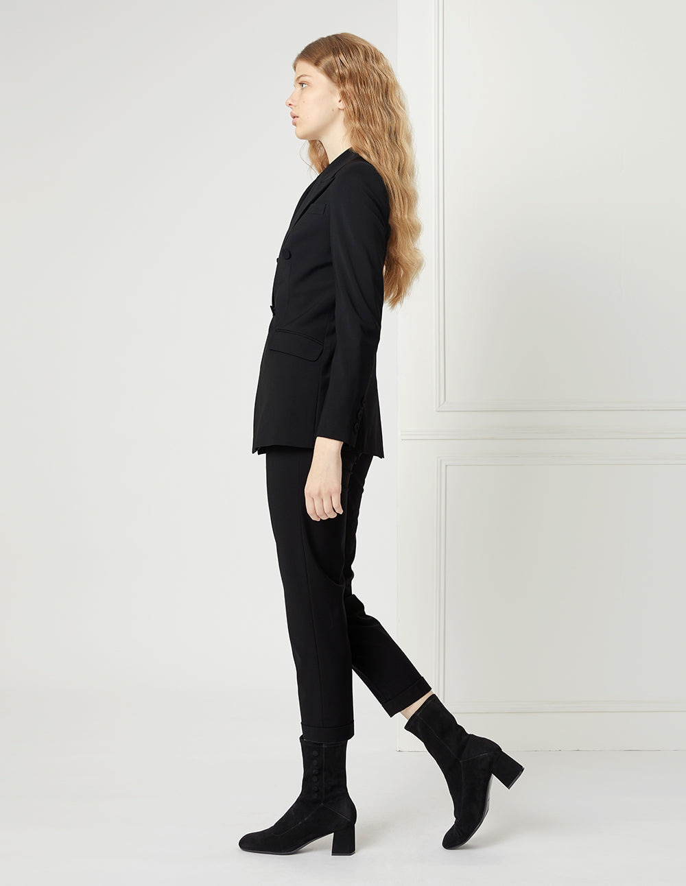 BORA AKSU BLACK HIGH-WAISTED SKINNY PANTS