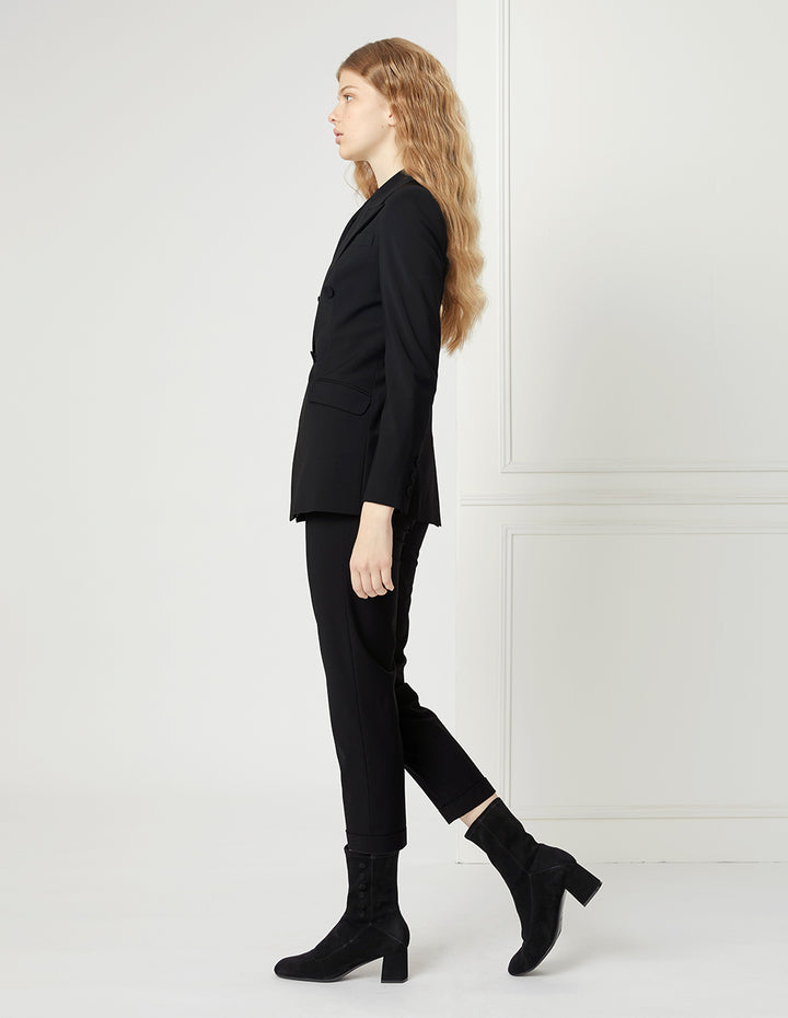BORA AKSU BLACK HIGH-WAISTED SKINNY PANTS