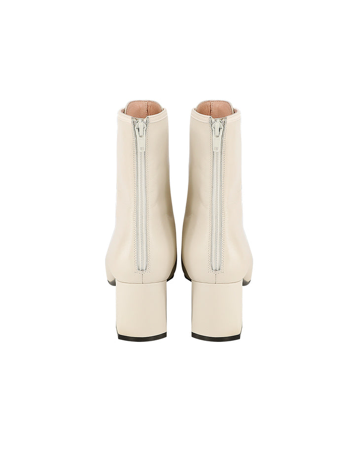 BORA AKSU LEATHER LACE-UP HEEL BOOTS