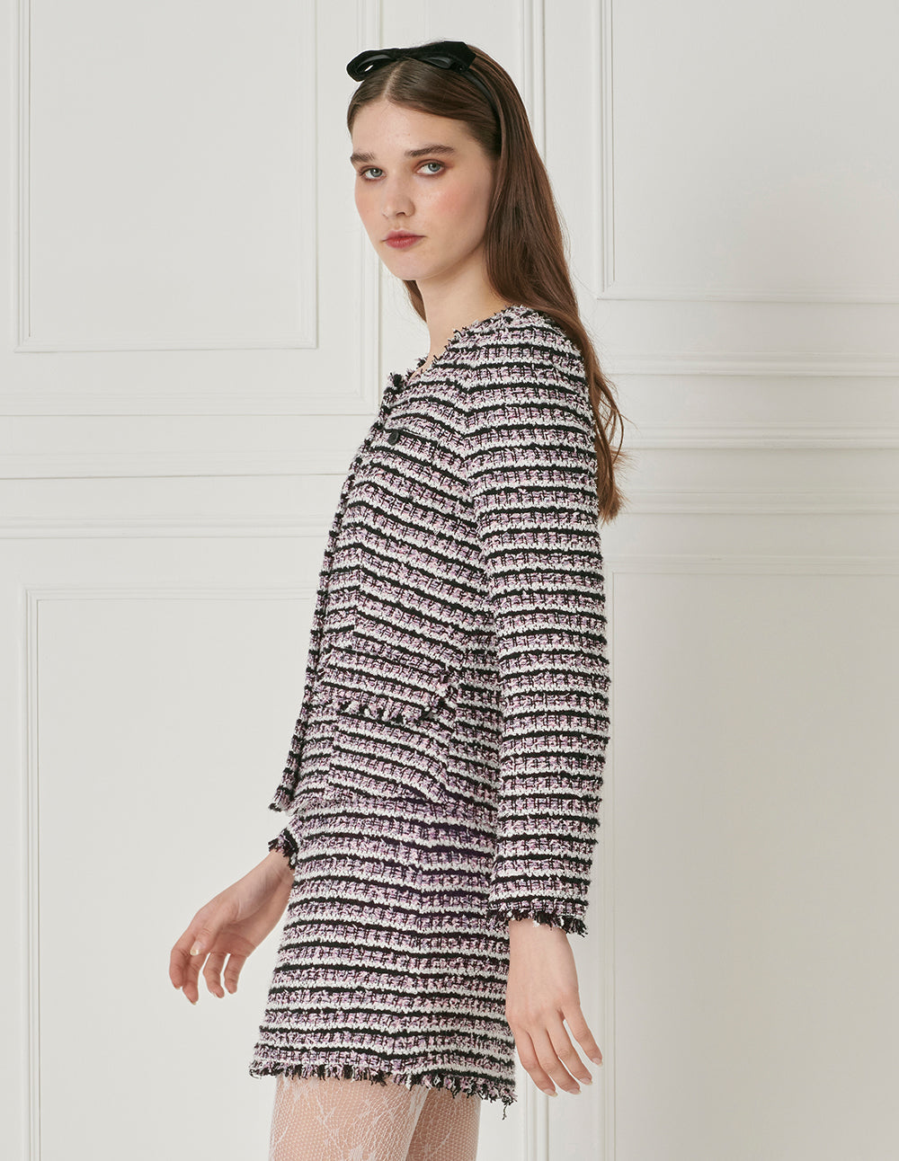 BORA AKSU Vintage Melange Tweed Tweed Skirt