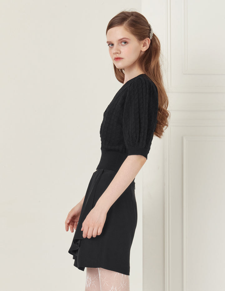 BORA AKSU pleated detail mini skirt