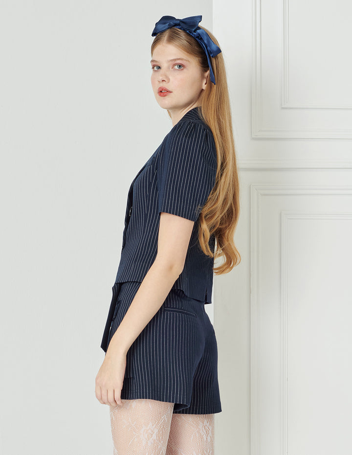 BORA AKSU Puff Sleeve Cropped Blazer