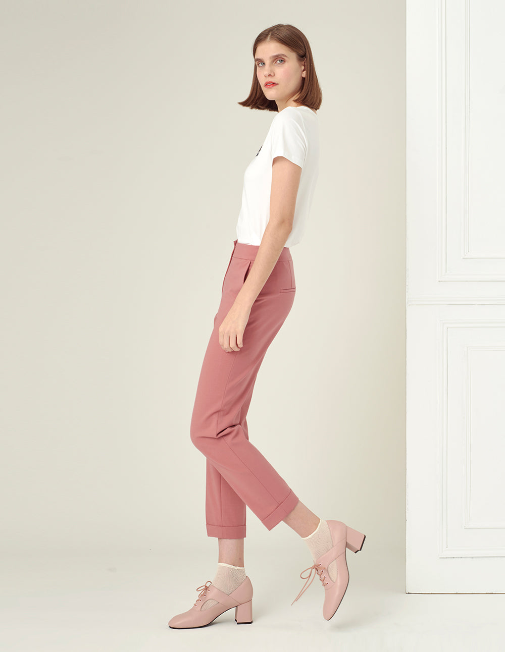 BORA AKSU roll-up taper pants