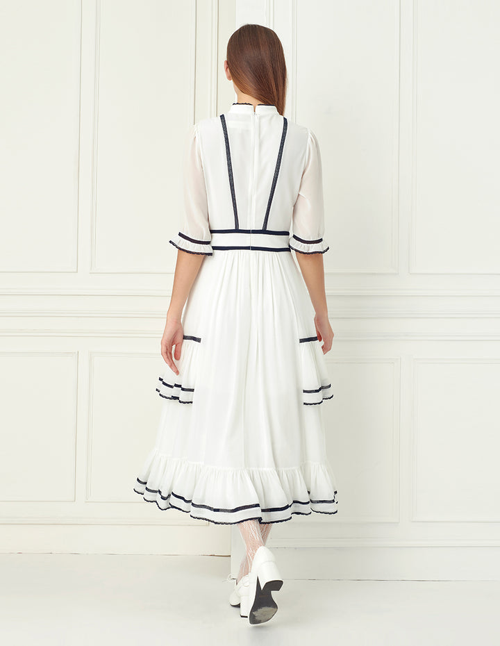 BORA AKSU Vintage-Textured Lace Dress