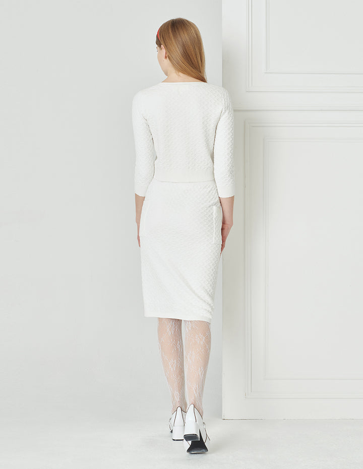 BORA AKSU Elegant And Versatile Mid-Length Knitted Skirt