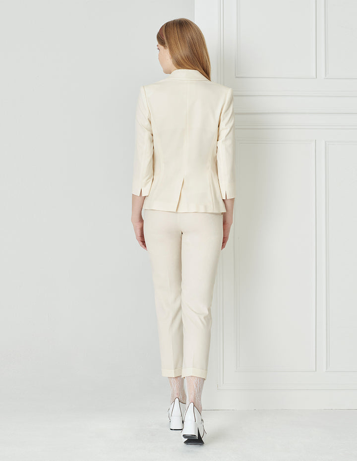 BORA AKSU Simple Cuffed Slim-Fit Trousers