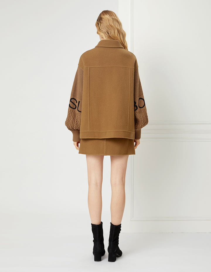 BORA AKSU WOOLLEN PATCH POCKET MINI SKIRT