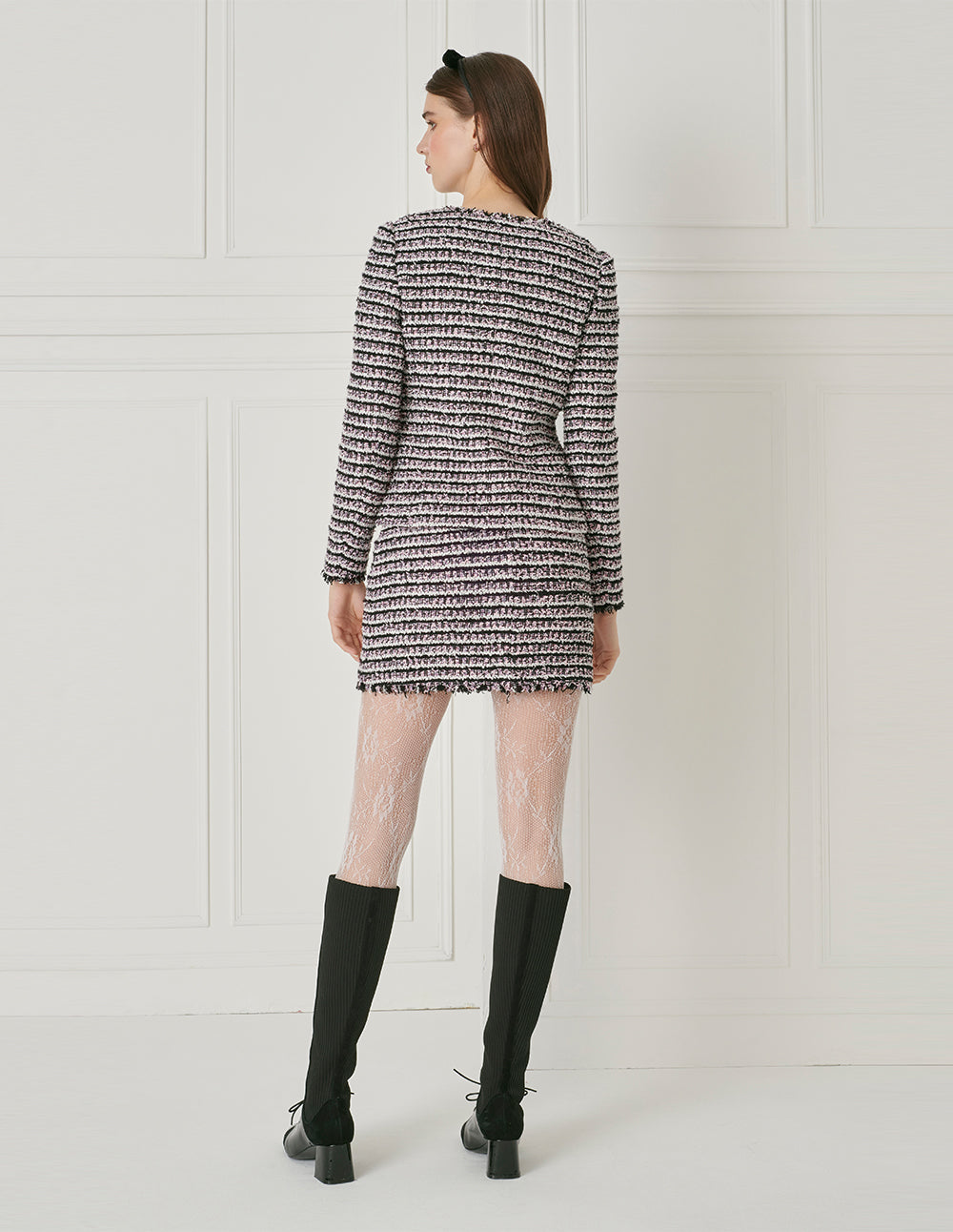 BORA AKSU Vintage Melange Tweed Tweed Skirt